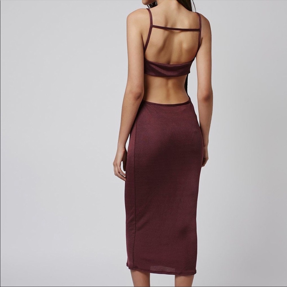 Topshop Slinky Strap Midi Dress, Never worn